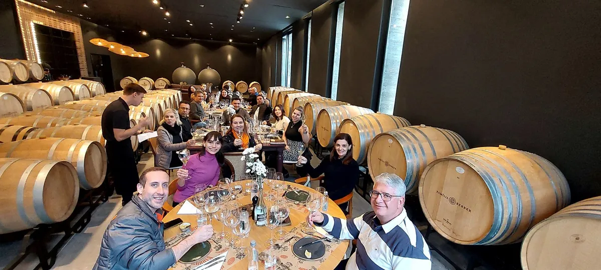Almoço na vinícola Família Bebber - Viagem Pé de Vinhos
